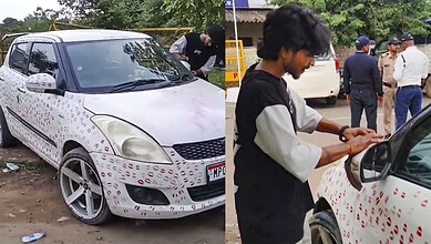 Gwalior man’s car gets 3,400 kiss marks, cops order him to wipe it