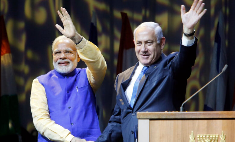PM Narendra Modi with Israeli Prime Minister Benjamin Netanyahu