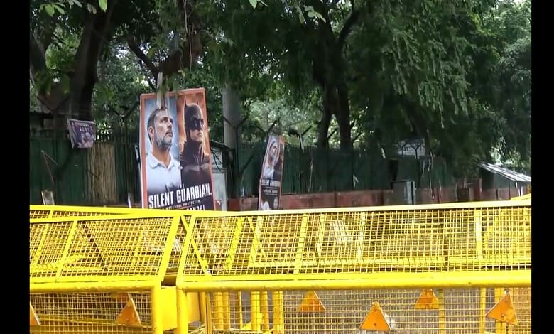 Rahul posters as caped crusader put up near Congress headquarters