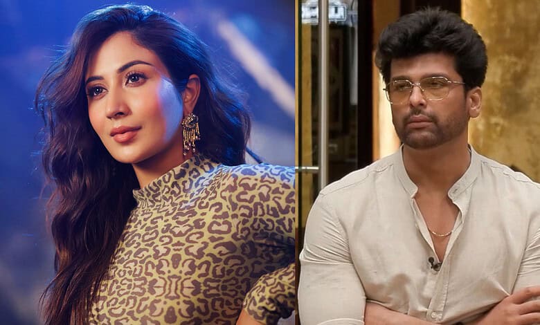 Shreya Kalra and Kushal Tandon during a television interview or event.