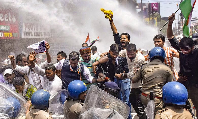 Students protest in Bihar's Patna