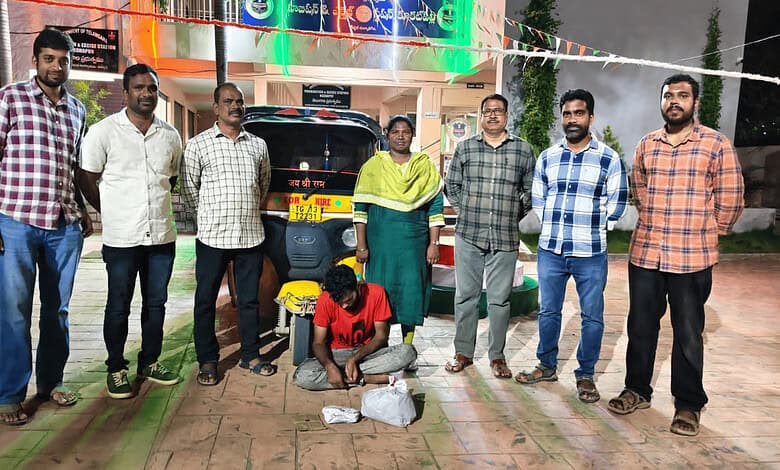 Auto-driver held with 1.4 kg ganja in Hyderabad’s Madhapur