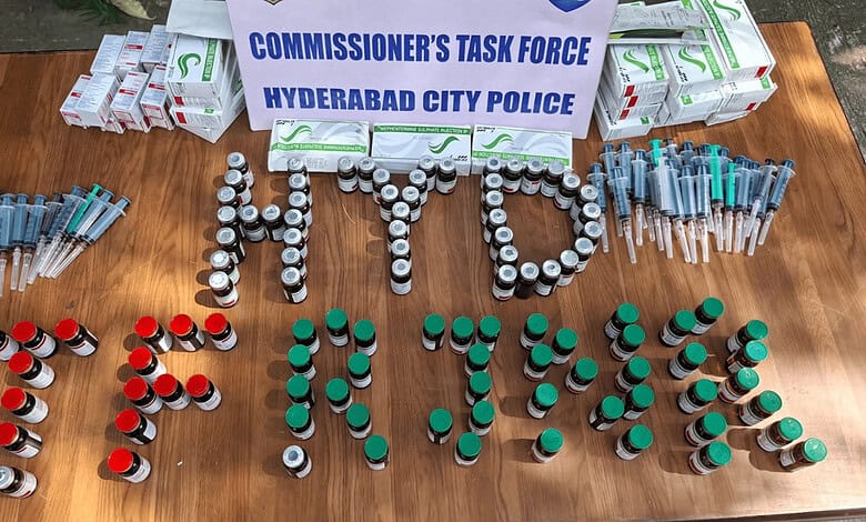 Three arrested as Hyderabad police busts Mephentermine racket