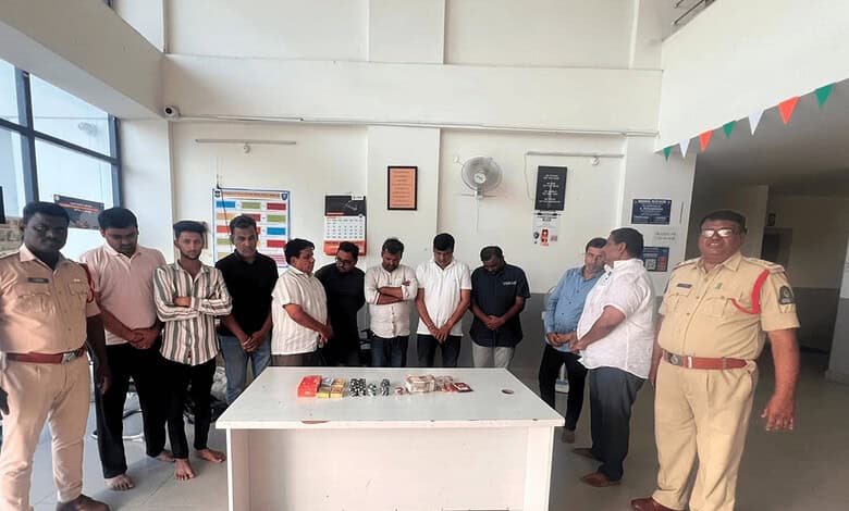 Hyderabad: 10 nabbed for gambling, casino paraphernalia seized