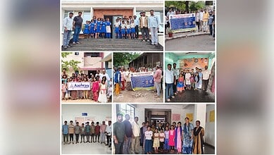 Chidren rescued by Malkajgiri police during Operation Muskan
