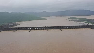 Godavari River receding with flood warnings withdrawn in Mulugu and Bhupalpally.