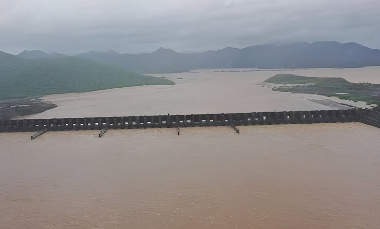 Godavari River receding with flood warnings withdrawn in Mulugu and Bhupalpally.