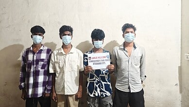 Four men arrested for burglary in Hyderabad