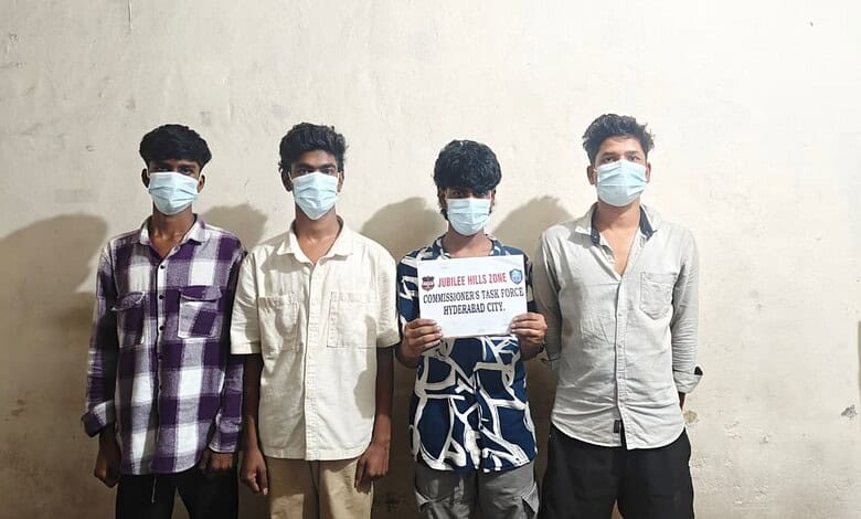 Four men arrested for burglary in Hyderabad