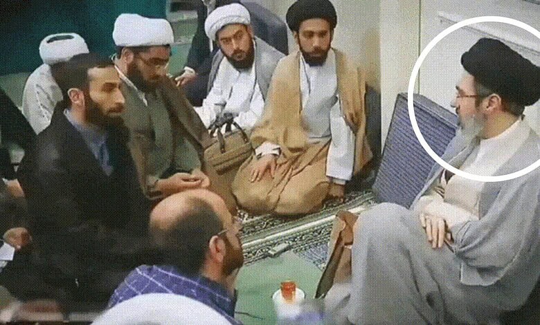 Mojtaba Khamenei in a meeting with religious scholars and clerics.