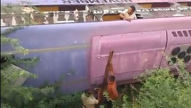 Passenger stuck in bus after accident