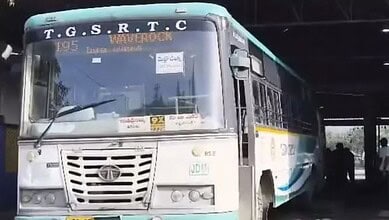 An RTC bus ran over a mechanic in Jeedimetla