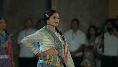 A former woman Maoists walks the ramp in Chattisgarh