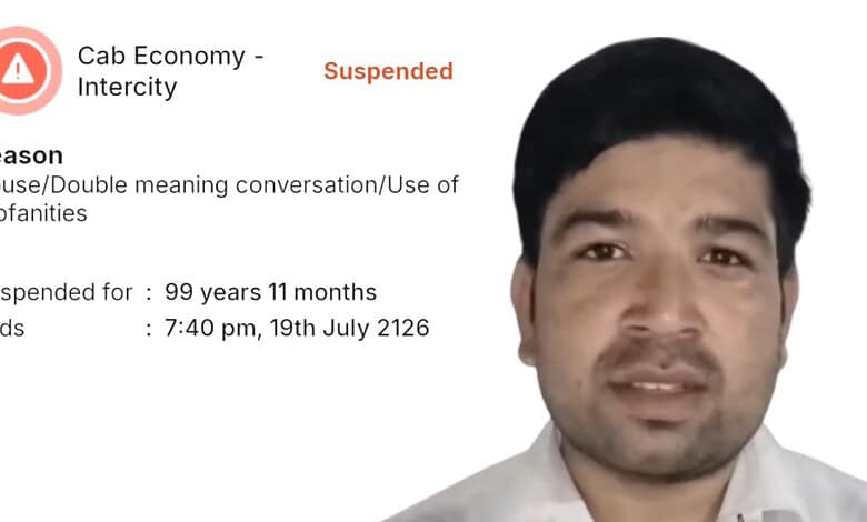 Lucknow Rapido cab driver suspended for 99 years, 11 months