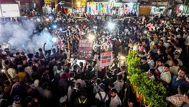 Students protest in Jharkhand