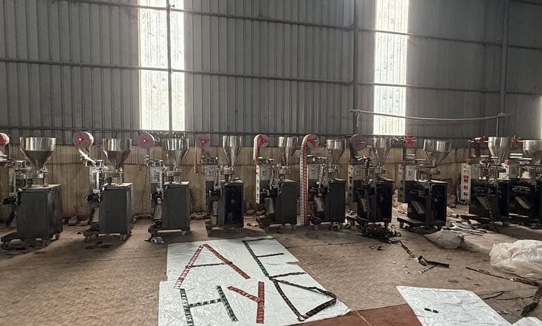 Pan masala manufacturing machine seized in Hyderabad