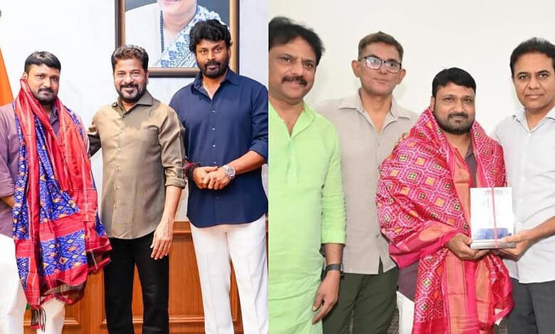 Bondi Beach hero Pasha in Hyderabad, meets Revanth, KTR