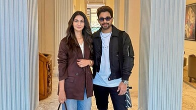 Allu Sneha and Allu Arjun