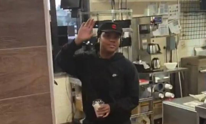 Arianna Hamilton at a Burger King restaurant in Breinigsville, Pennsylvania.