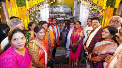 Telangana CM Revanth Reddy visits Secunderabad temple for Bonalu
