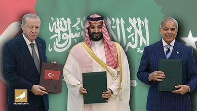 Leaders from Saudi Arabia, Turkey, and Pakistan sign agreements during the Makkah meeting.