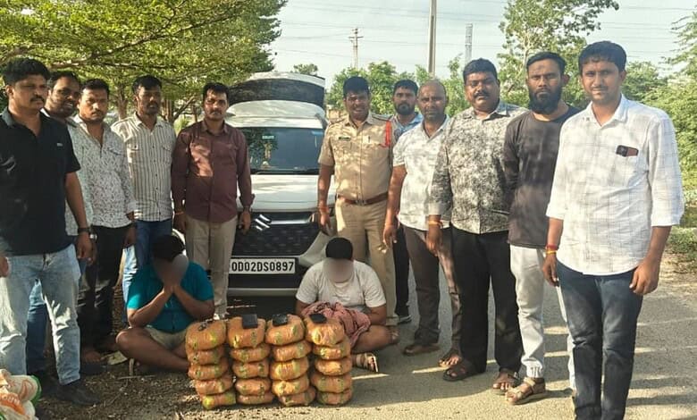 Telangana EAGLE busts Odisha-Hyderabad ganja network, two held