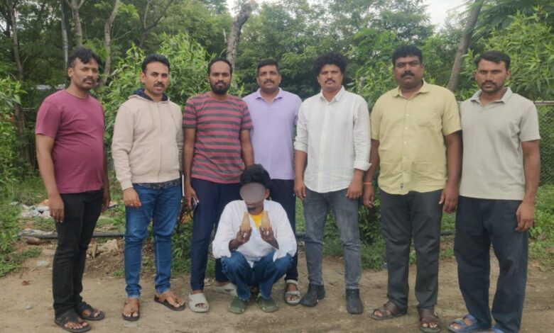 EAGLE nabs peddler in Hyderabad, seizes hash oil worth Rs 2.5L