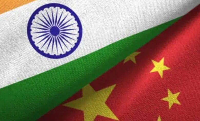 india china flags