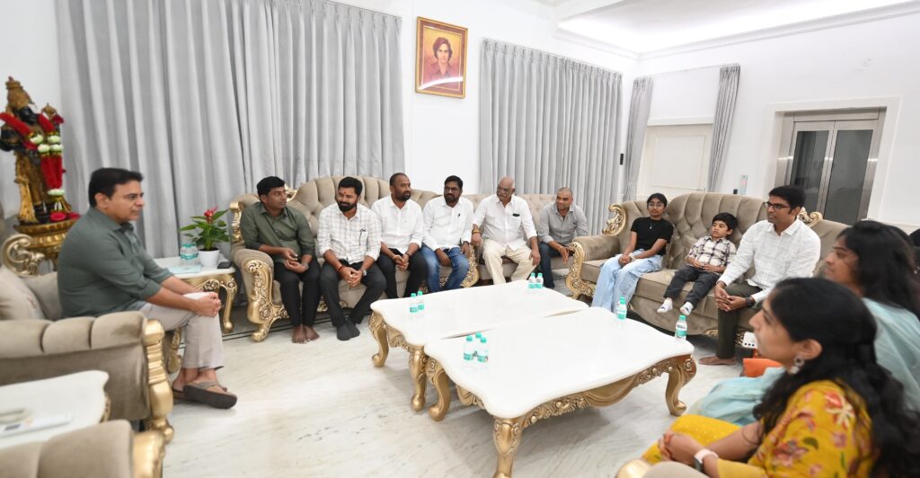 KTR meets ETCA representatives in Hyderabad.