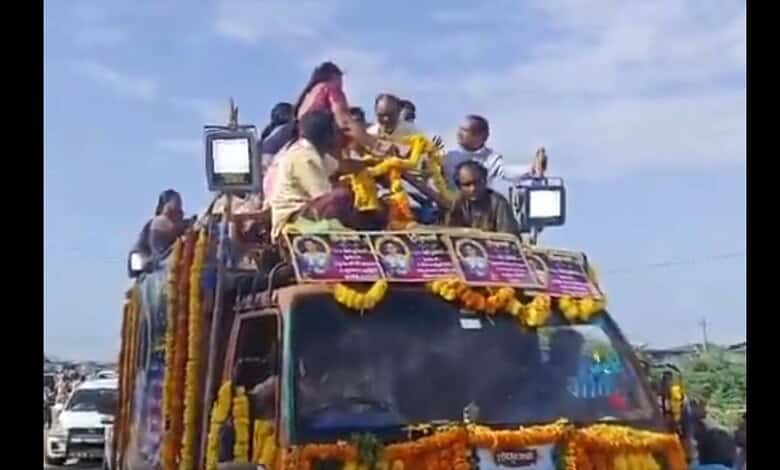 Family members, relatives and scores of residents bid an emotional farewell to medical student Priyanka