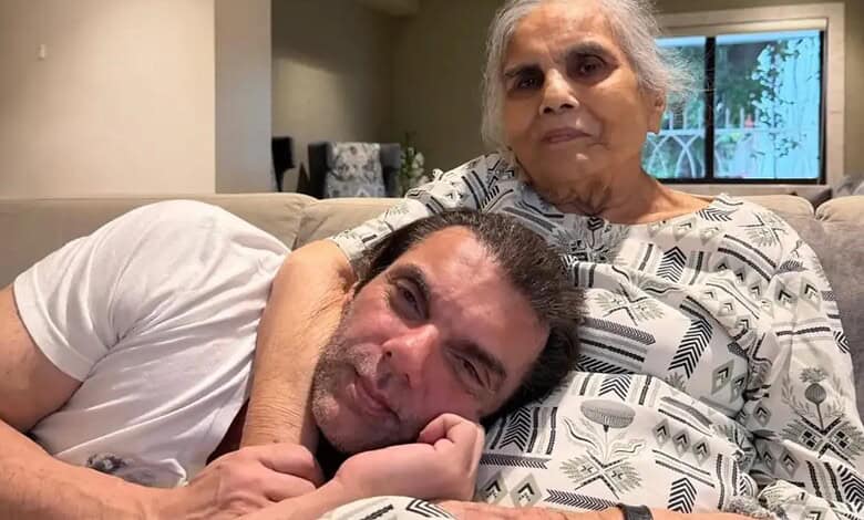 Sohail Khan's mother Salma Khan with a gentle smile at home.