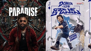 Poster of 'The Paradise' and 'Donga and Sain' Telugu films releasing in September 2026.