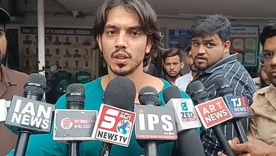 Hyderabad influencer speaks to media about custodial torture allegations in Bhavani Nagar.
