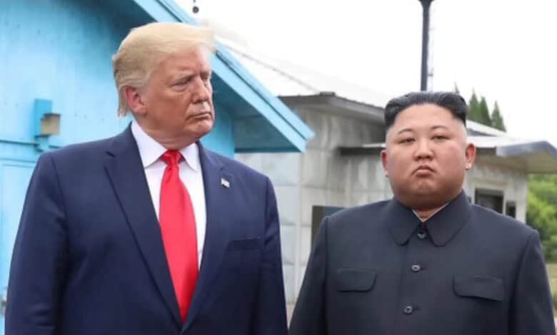 US President Donald Trump (Left) and North Korean leader Kim Jong-un (Right).