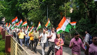 ABVP takes out Vande Mataram march on JU campus amid row over ‘anti-national’ slogans