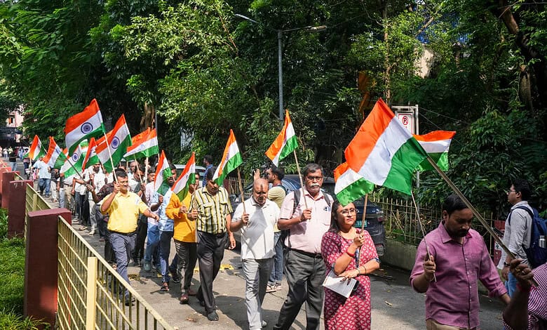 ABVP takes out Vande Mataram march on JU campus amid row over ‘anti-national’ slogans