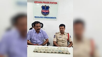 Keesara police officers caught accepting Rs 5L bribe