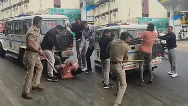 Accused flogged by Gujarat Police in public