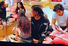 Participants in a discussion during Bigg Boss 20 live feed clips.