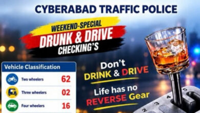 Cyberabad traffic police drunk driving checks over weekend