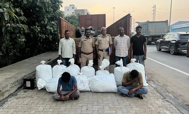Khammam: 365 kg ganja worth Rs 1.82 cr seized, 3 arrested