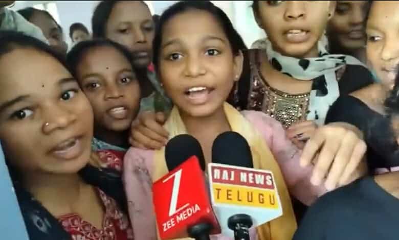Government school students complain of assault lack of water and unhygeinic conditions