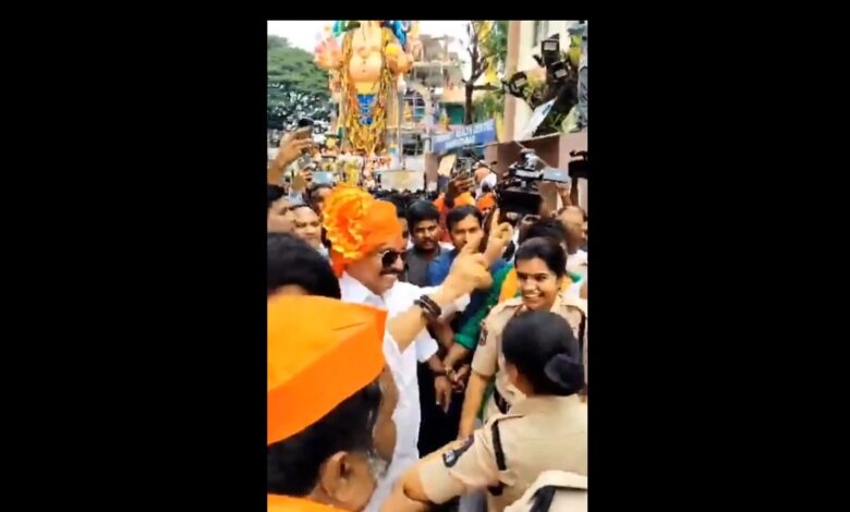 Ganesh procession in Hyderabad