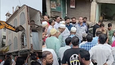 Media Masjid in Ujjain partially demolished