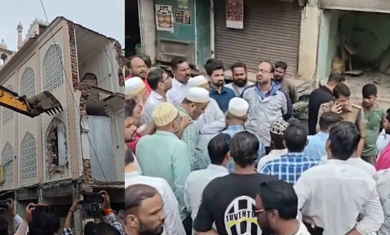 Media Masjid in Ujjain partially demolished