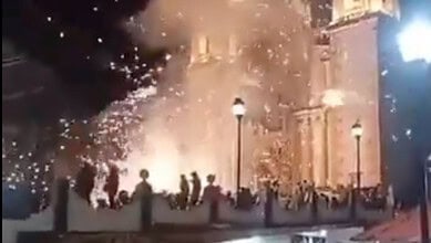 Fireworks explosion at a festival causes chaos and injuries in Mexico.