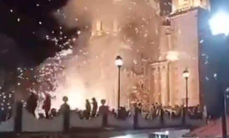 Fireworks explosion at a festival causes chaos and injuries in Mexico.