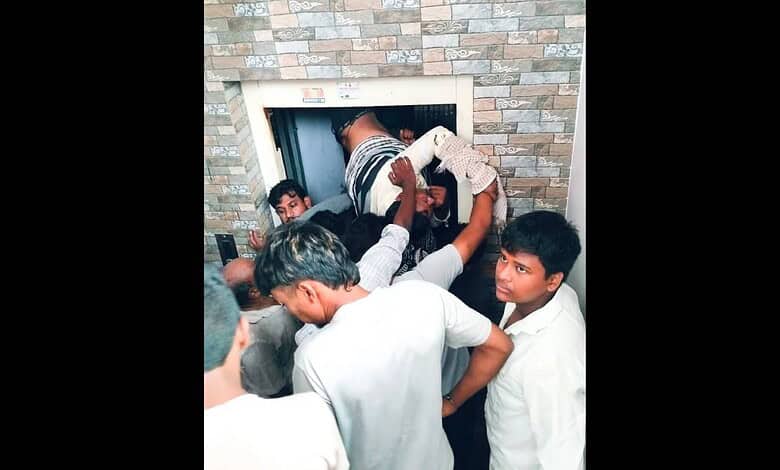 HYDRAA rescues man from lift in Hyderabad
