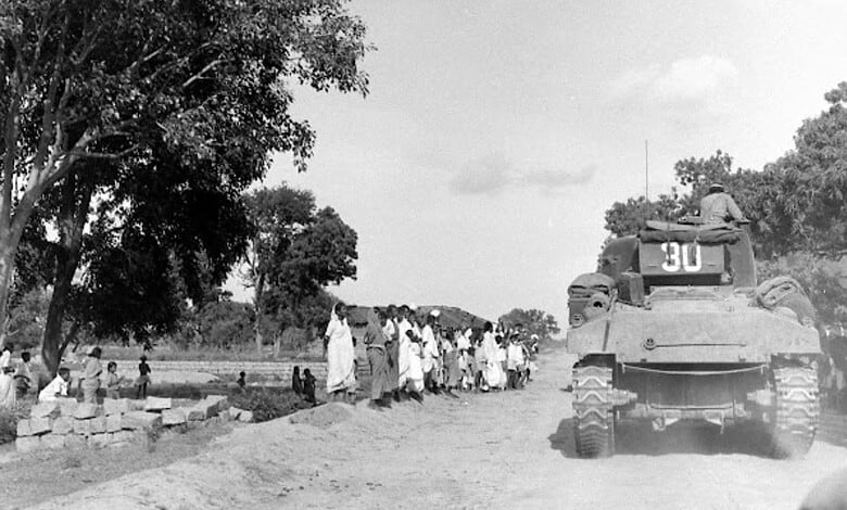 The Indian Army during Operation Polo in Hyderbad.