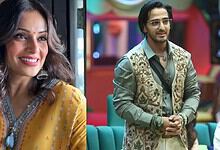 Bipasha Basu and Qazi Touqeer at an event, smiling and engaging with the audience.